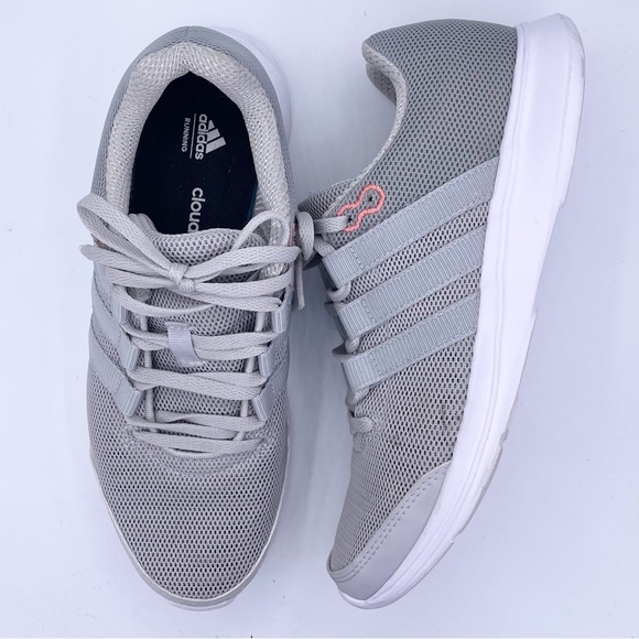 Adidas cloudfoam running women’s gray sneakers Size 6 - Picture 6 of 10